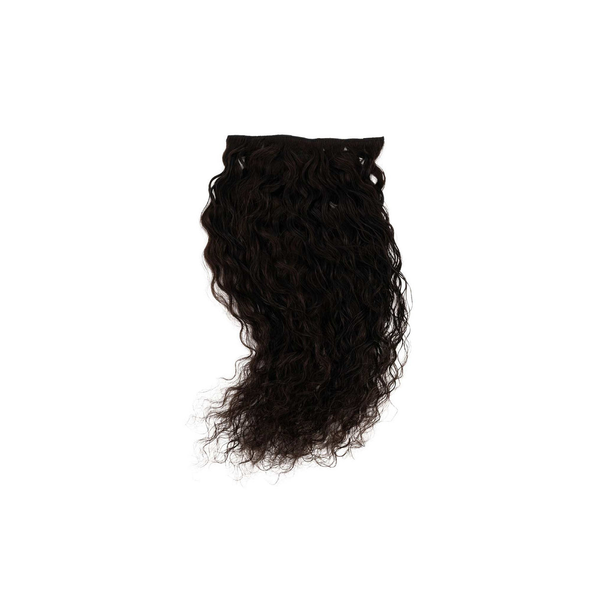 Front Row Brown Black Curly Clip-in Extensions 120g