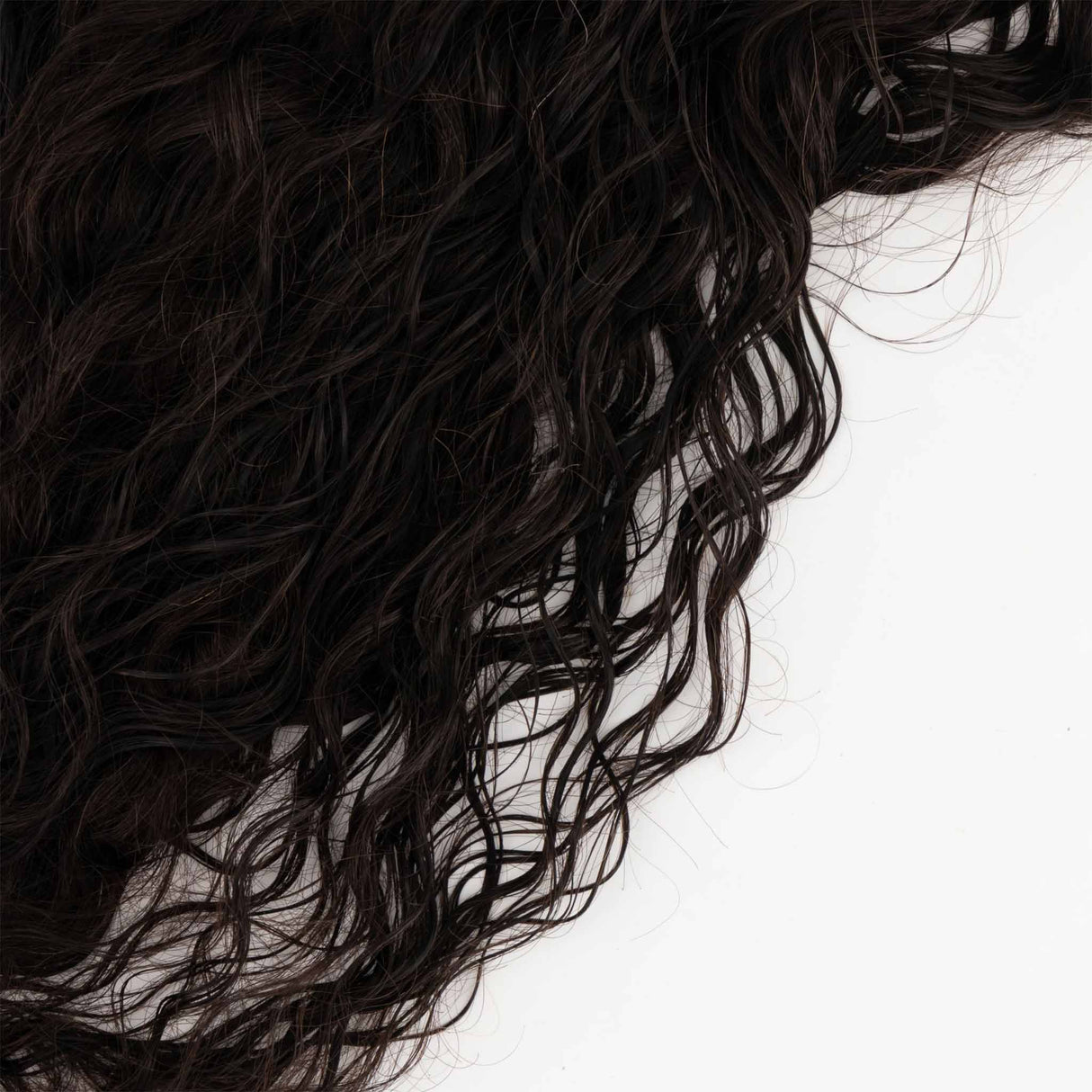 Front Row Brown Black Curly Clip-in Extensions 120g