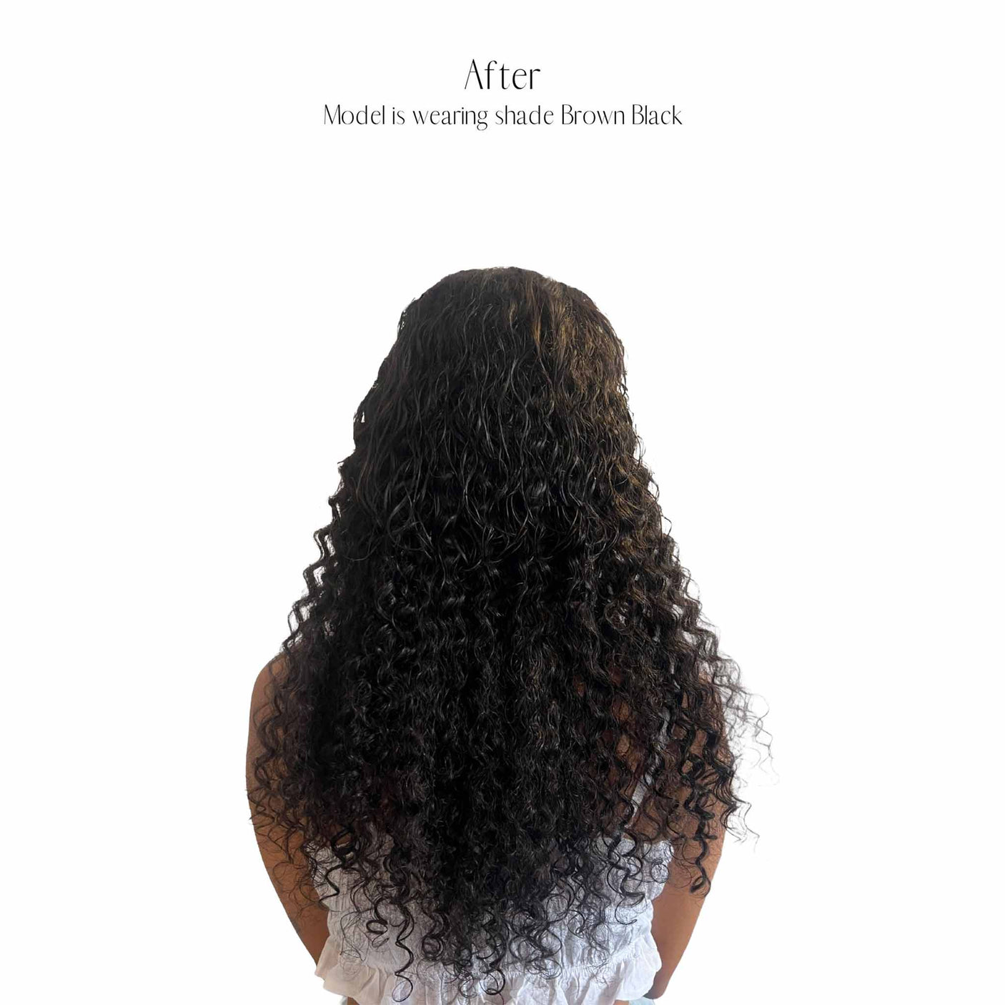 Front Row Brown Black Curly Clip-in Extensions 120g