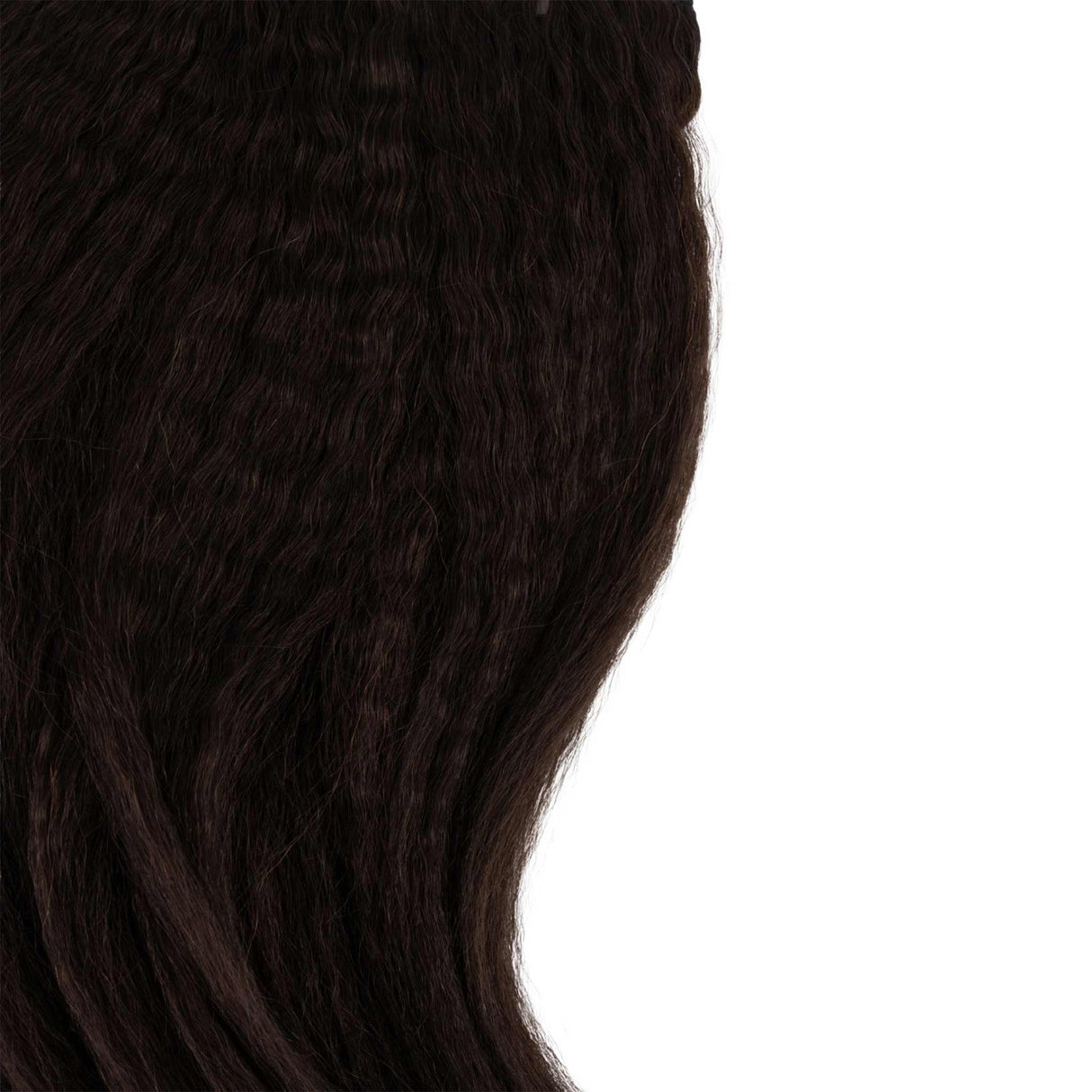 Frontrow Brown Black Kinky Straight Clip-in Extensions 120g