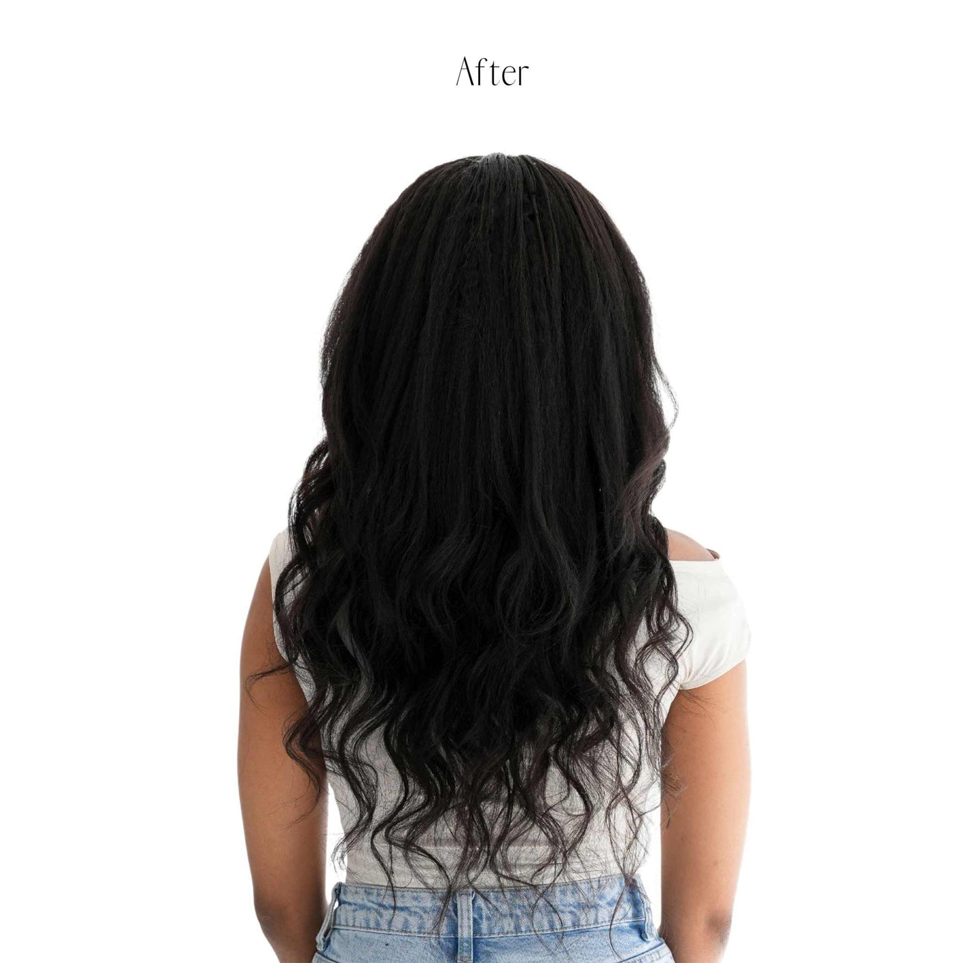 Frontrow Brown Black Kinky Straight Clip-in Extensions 120g