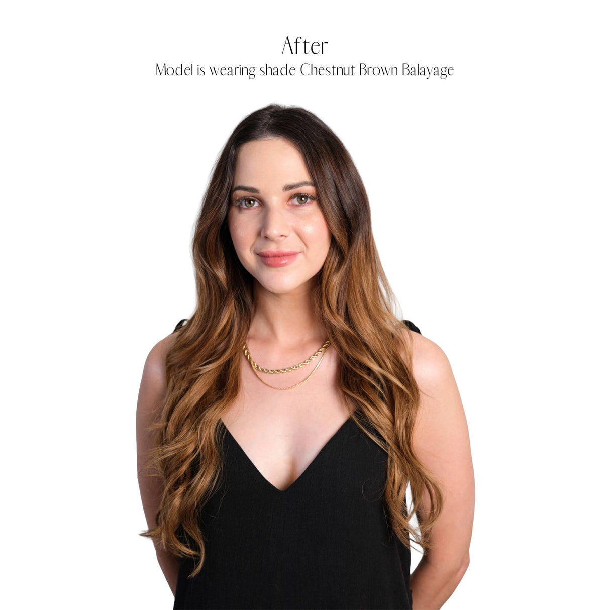 Frontrow Chestnut Balayage Clip-In Hair Extensions