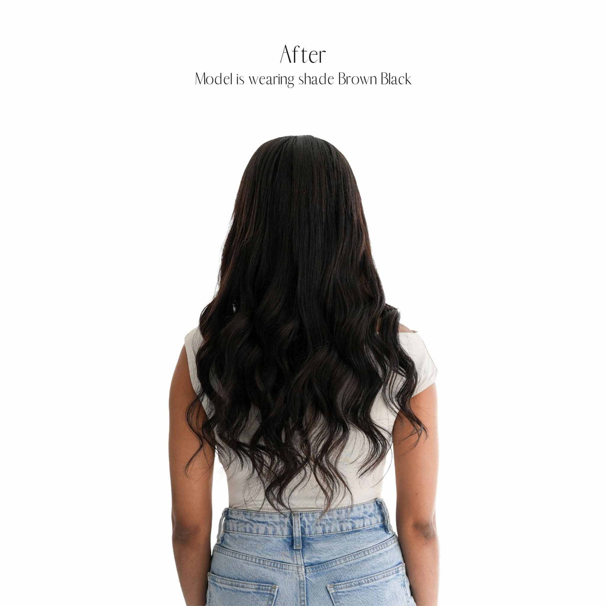 Frontrow Dark Brown Clip-in Hair Extensions 160g