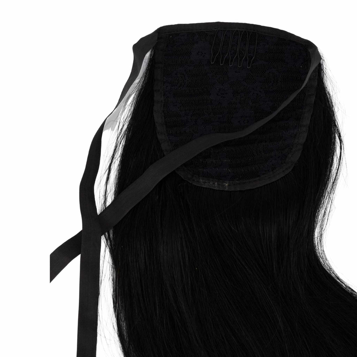 Frontrow Jet Black 20inch Clip-In Ponytail
