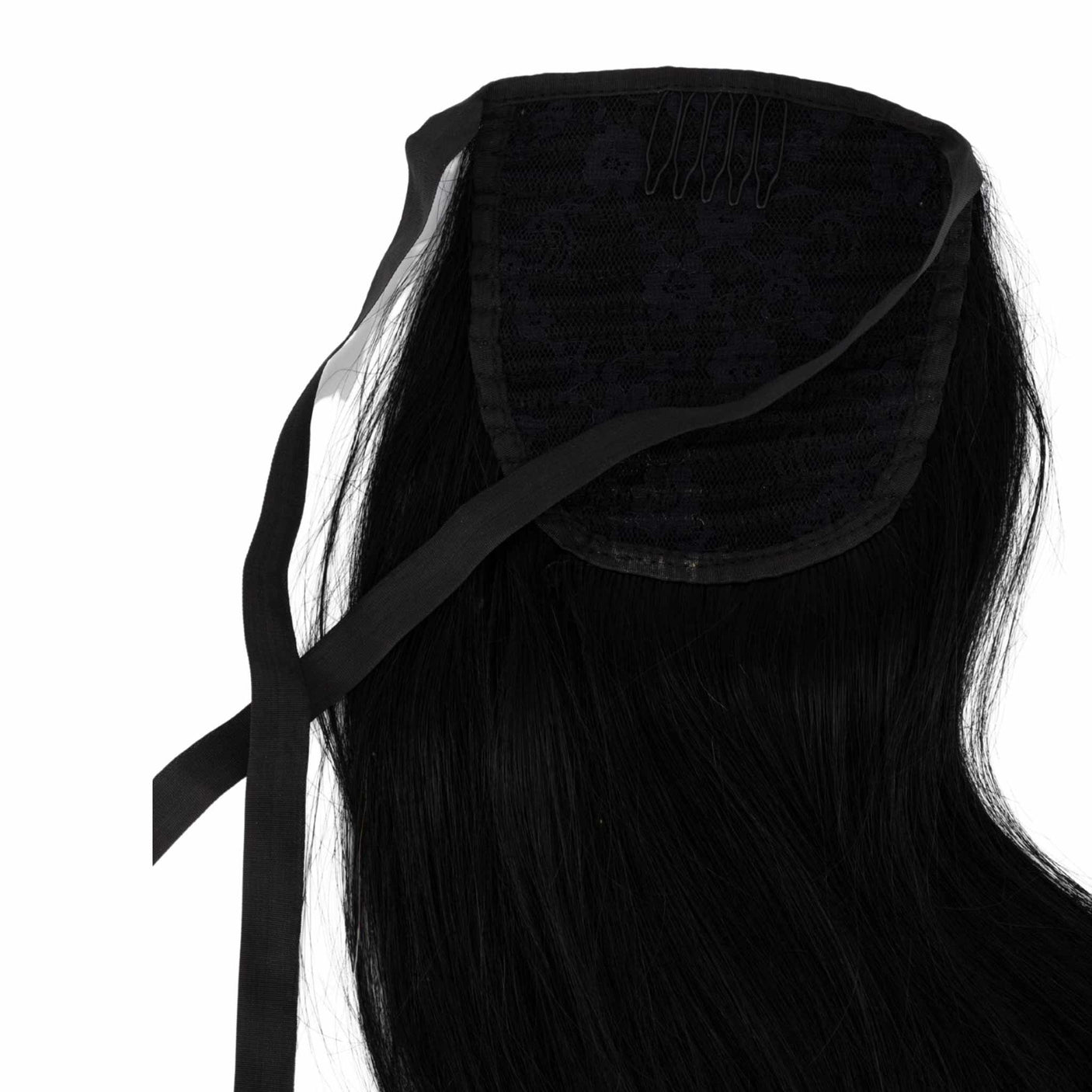 Frontrow Jet Black 20inch Clip-In Ponytail