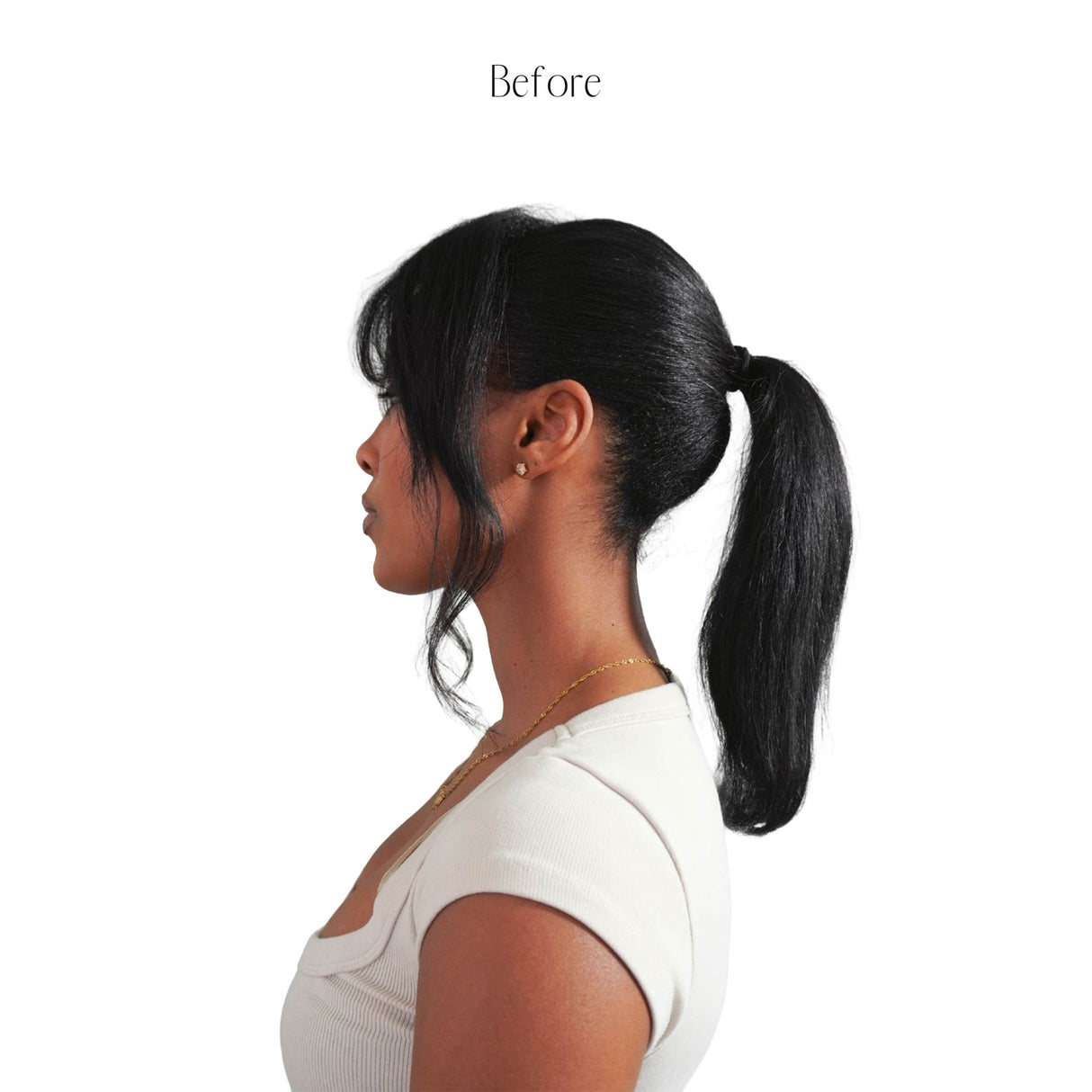 Frontrow Jet Black 20inch Clip-In Ponytail
