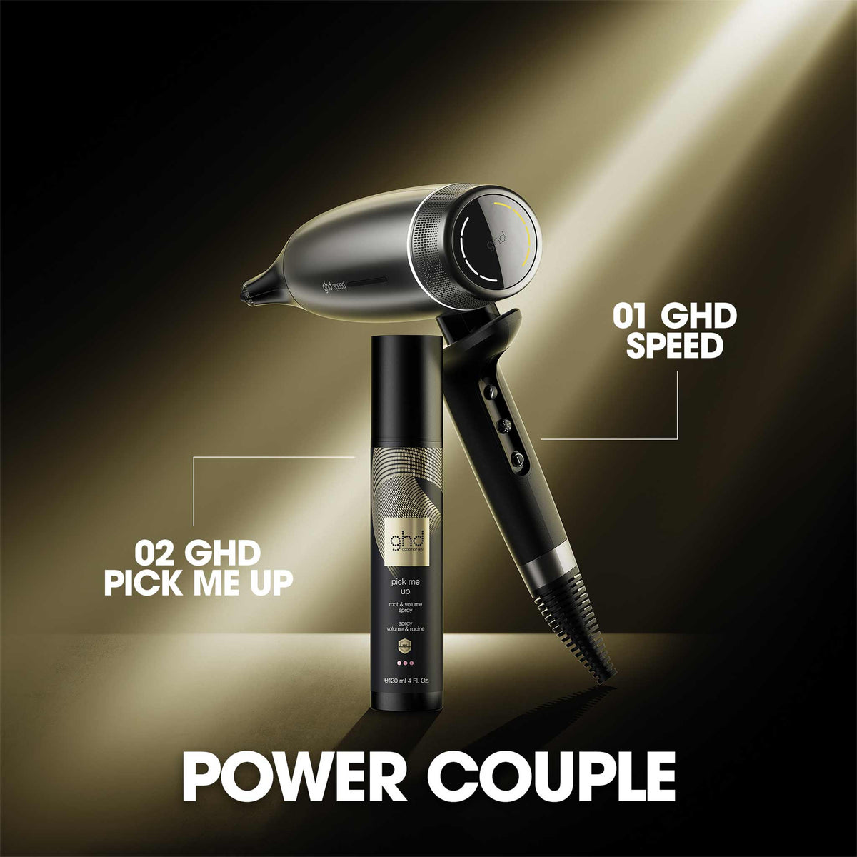 ghd Speed Ionic Hair Dryer - In Titanium Black