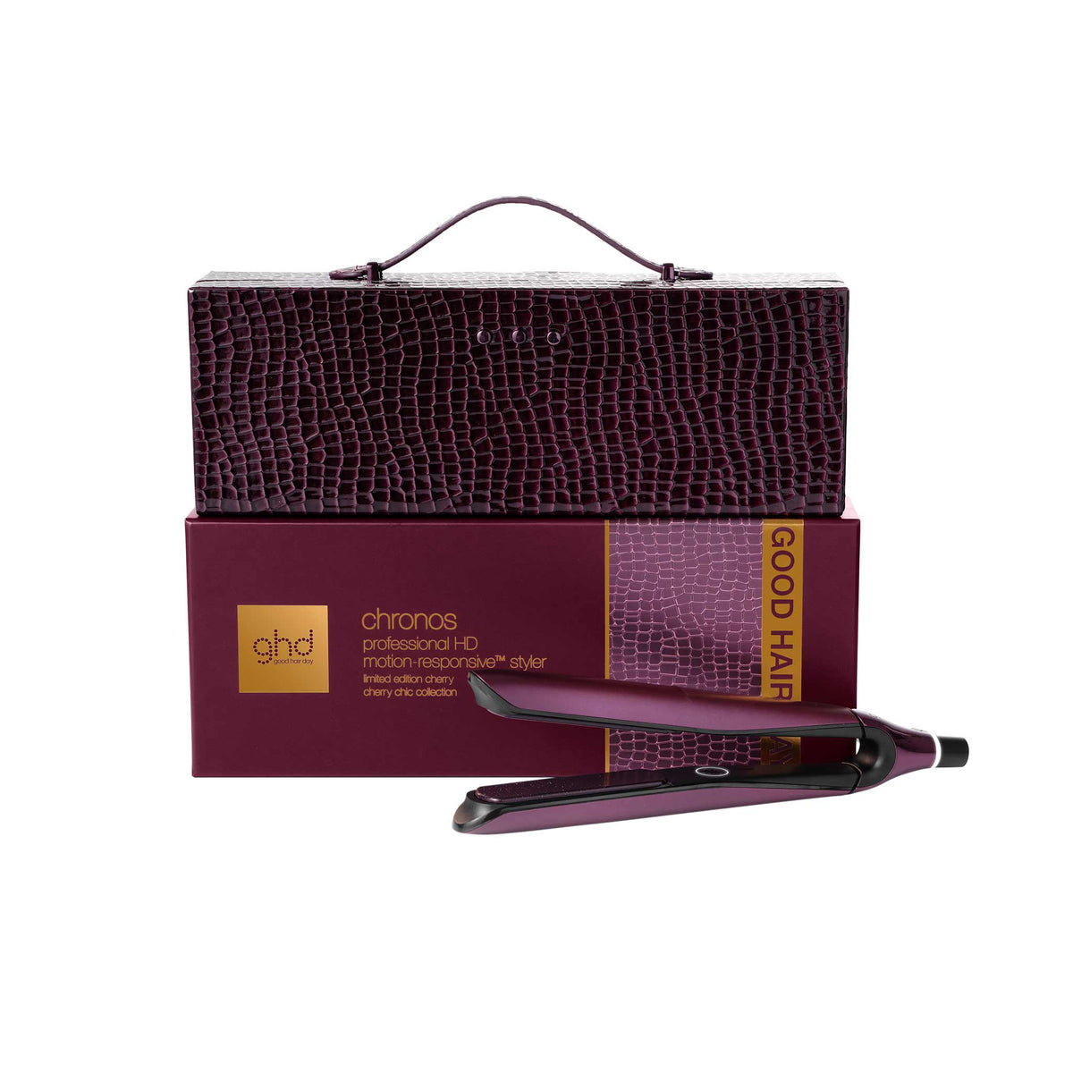 ghd Chronos Limited Edition Gift Set - Hair Straightener in Cherry Chic