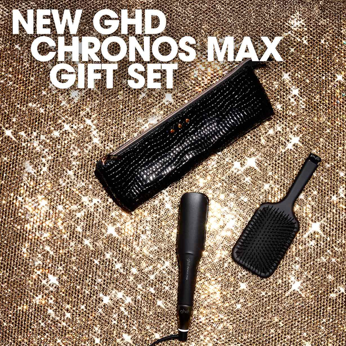 ghd Chronos Max Christmas Gift Set - Wide Plate Hair Straightener