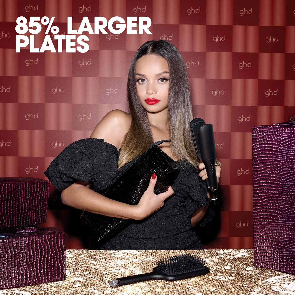 ghd Chronos Max Christmas Gift Set - Wide Plate Hair Straightener