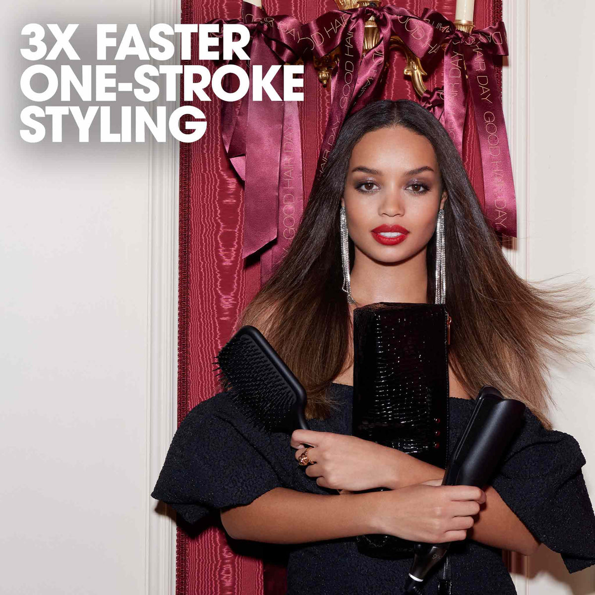 ghd Chronos Max Christmas Gift Set - Wide Plate Hair Straightener