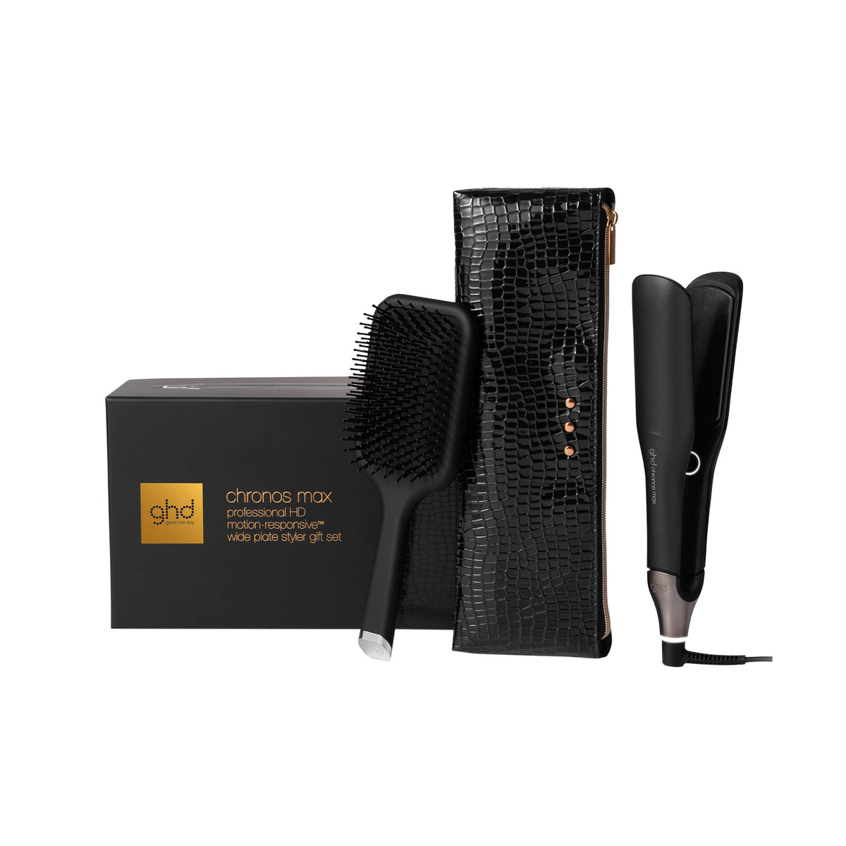 ghd Chronos Max Christmas Gift Set - Wide Plate Hair Straightener