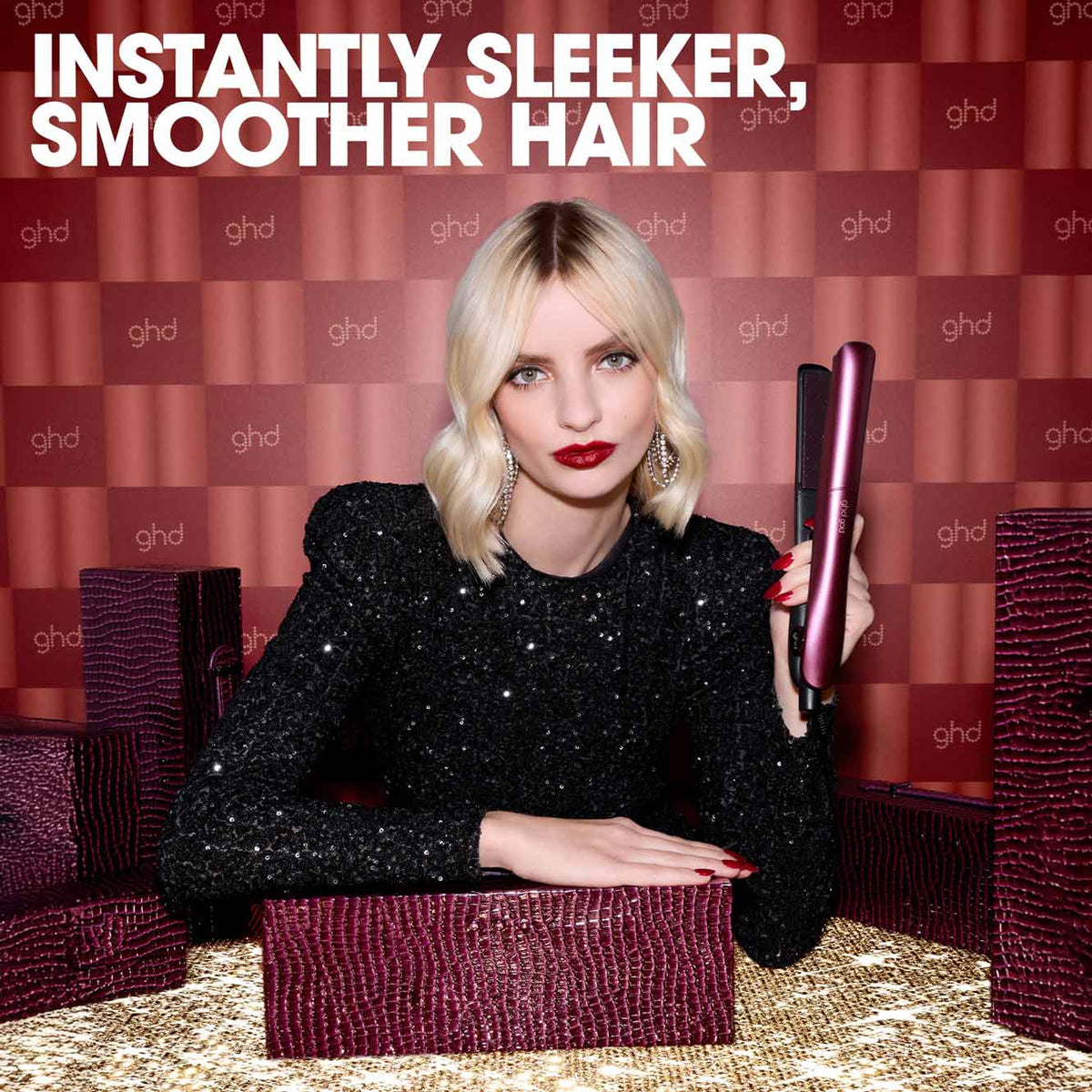 ghd Gold Limited Edition Gift Set - Hair Straightener in Cherry Chic