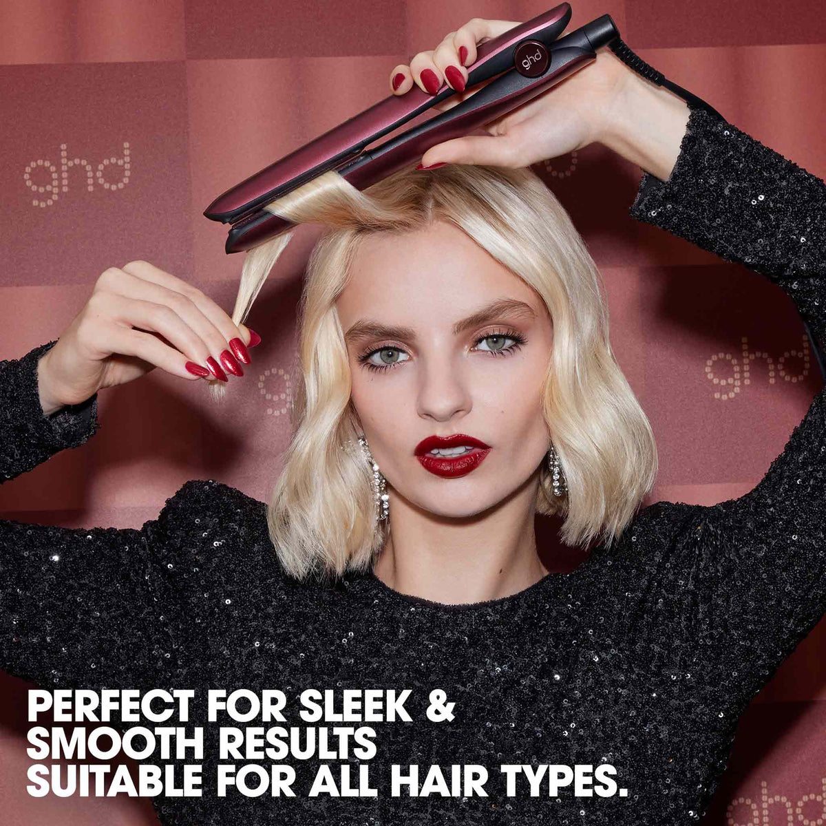 ghd Gold Limited Edition Gift Set - Hair Straightener in Cherry Chic