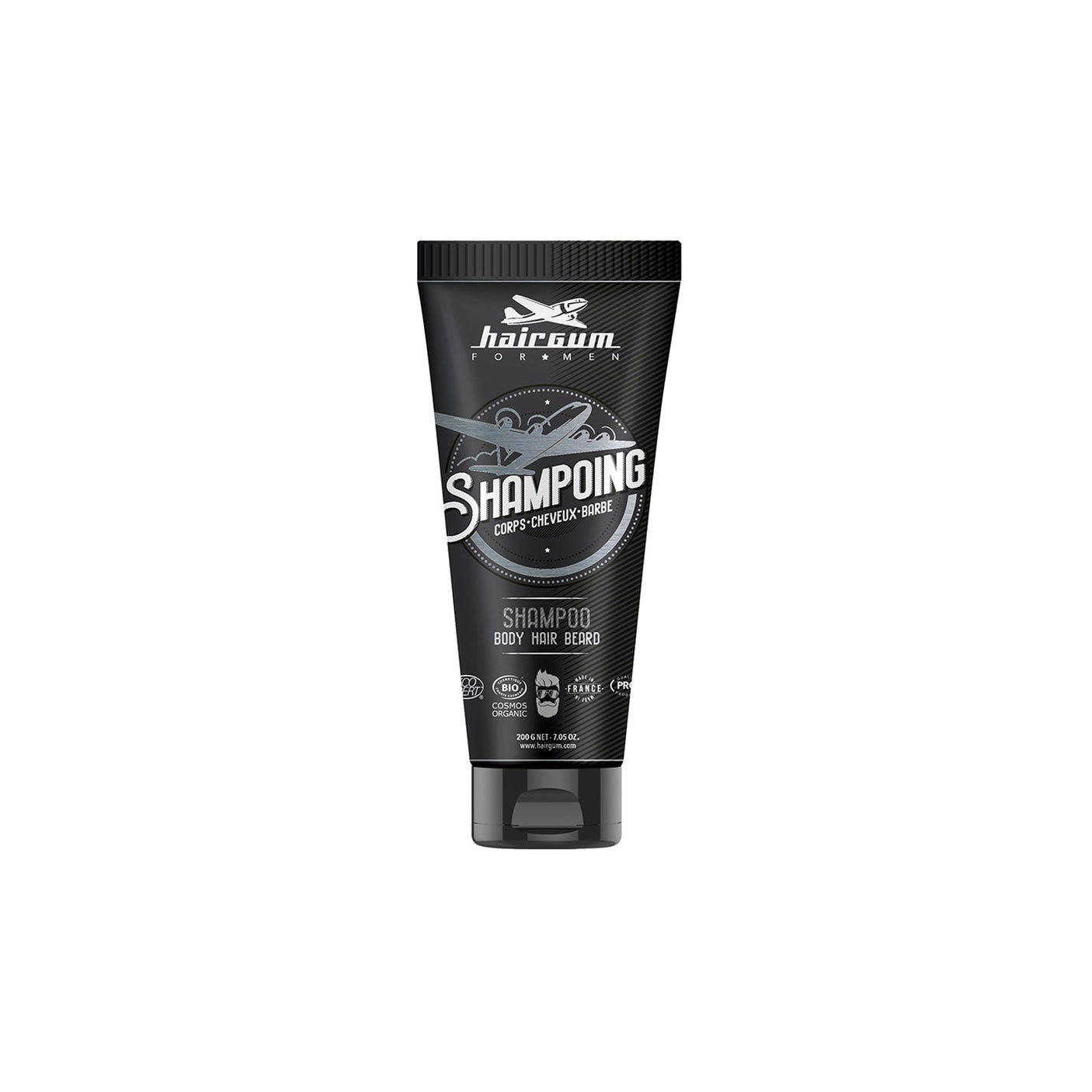 Hairgum Shampoo for Body, Hair & Beard 200g
