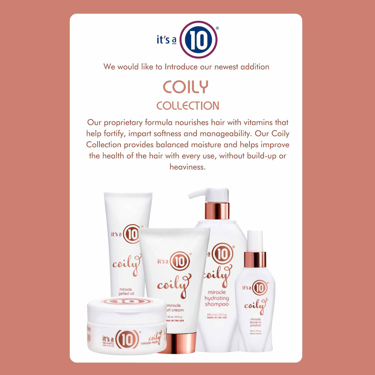 It's a 10 Miracle Coily Hair Mask 240ml