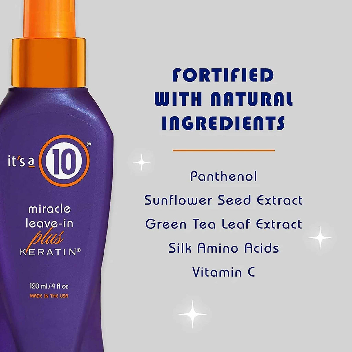 It's a 10 Miracle Leave In Plus Keratin 120ml