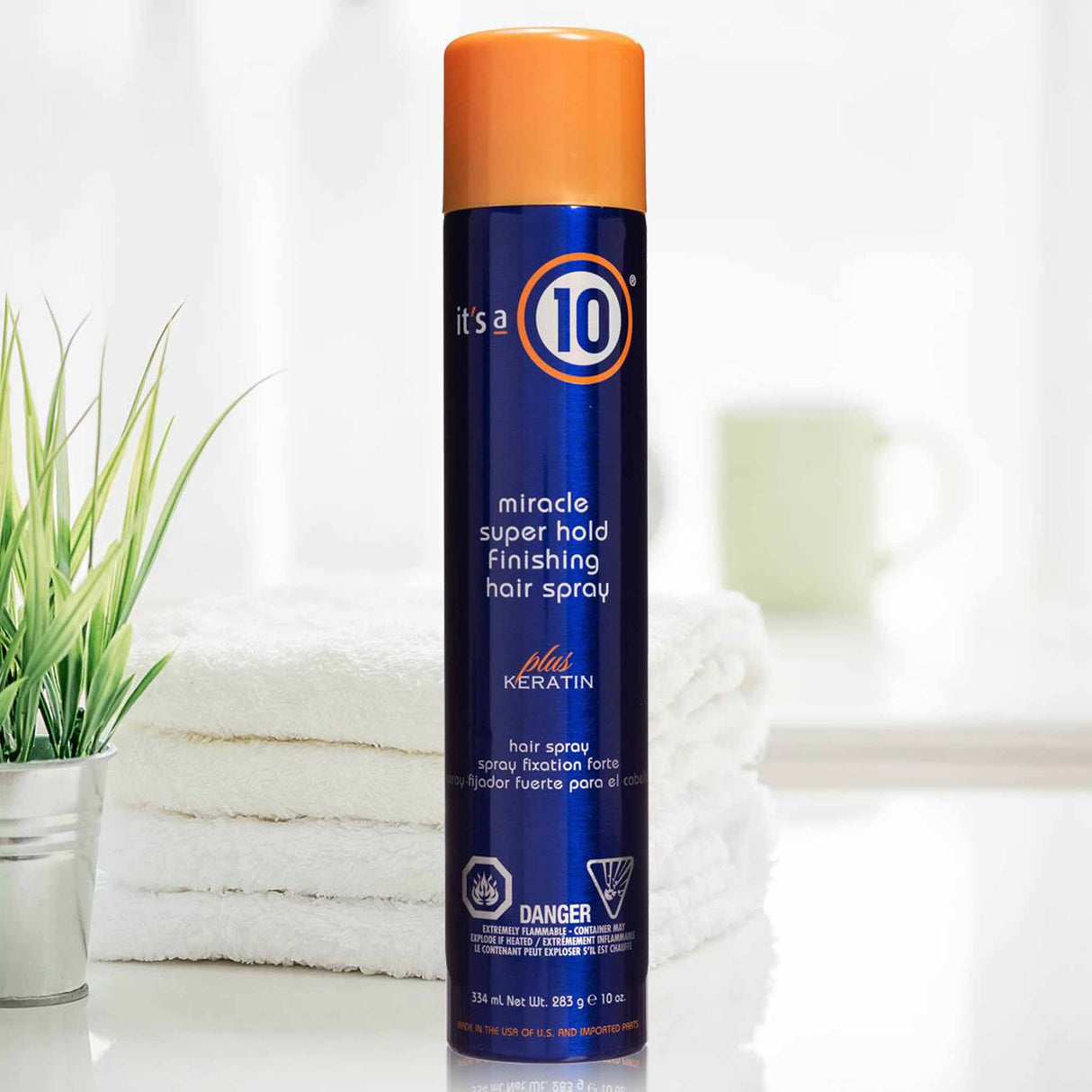 It's a 10 Miracle Super Hold Finishing Spray Plus Keratin 334ml