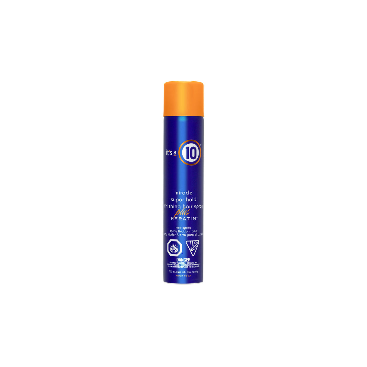 It's a 10 Miracle Super Hold Finishing Spray Plus Keratin 334ml