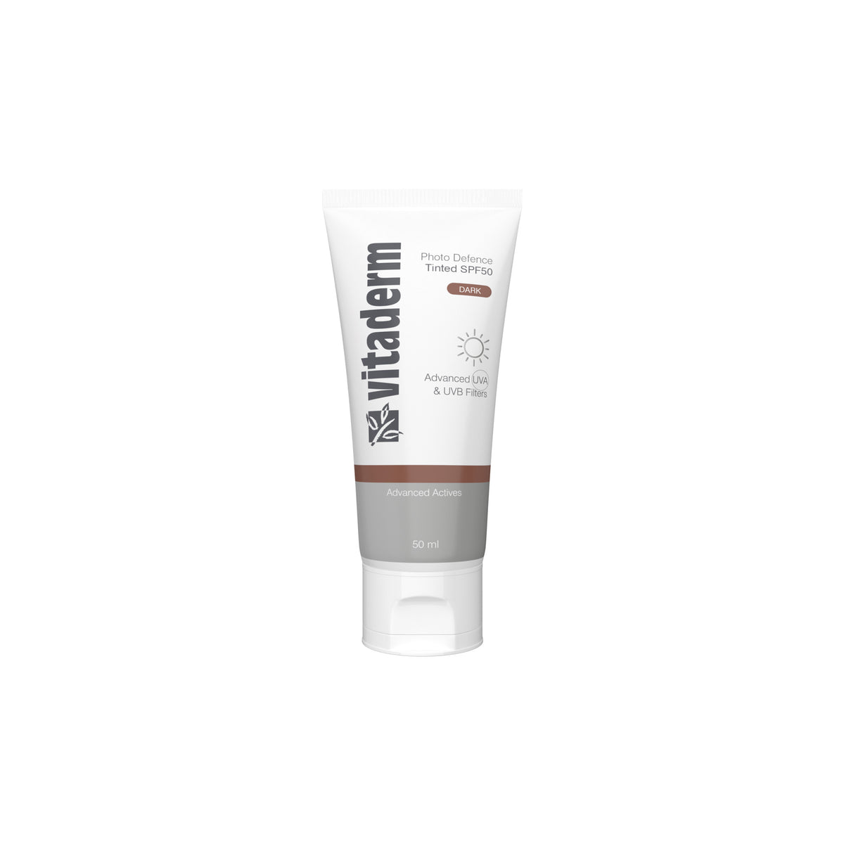 Vitaderm Invisible Photo Defence Tinted SPF50 Dark 50ml