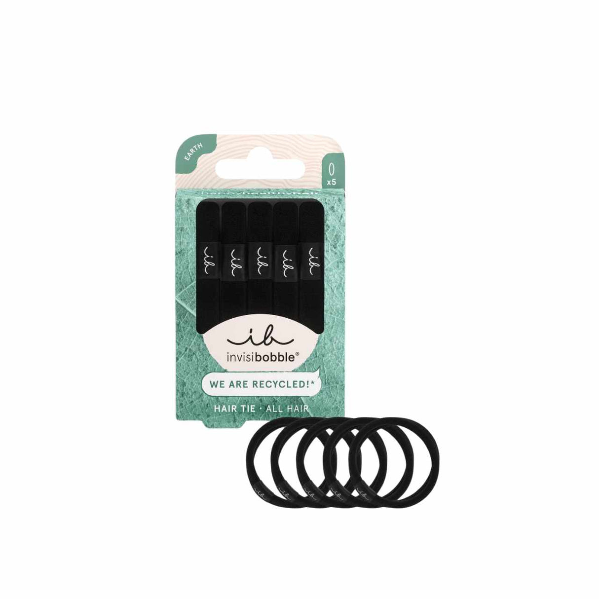 Invisibobble Hair Tie Black Earth 5pcs
