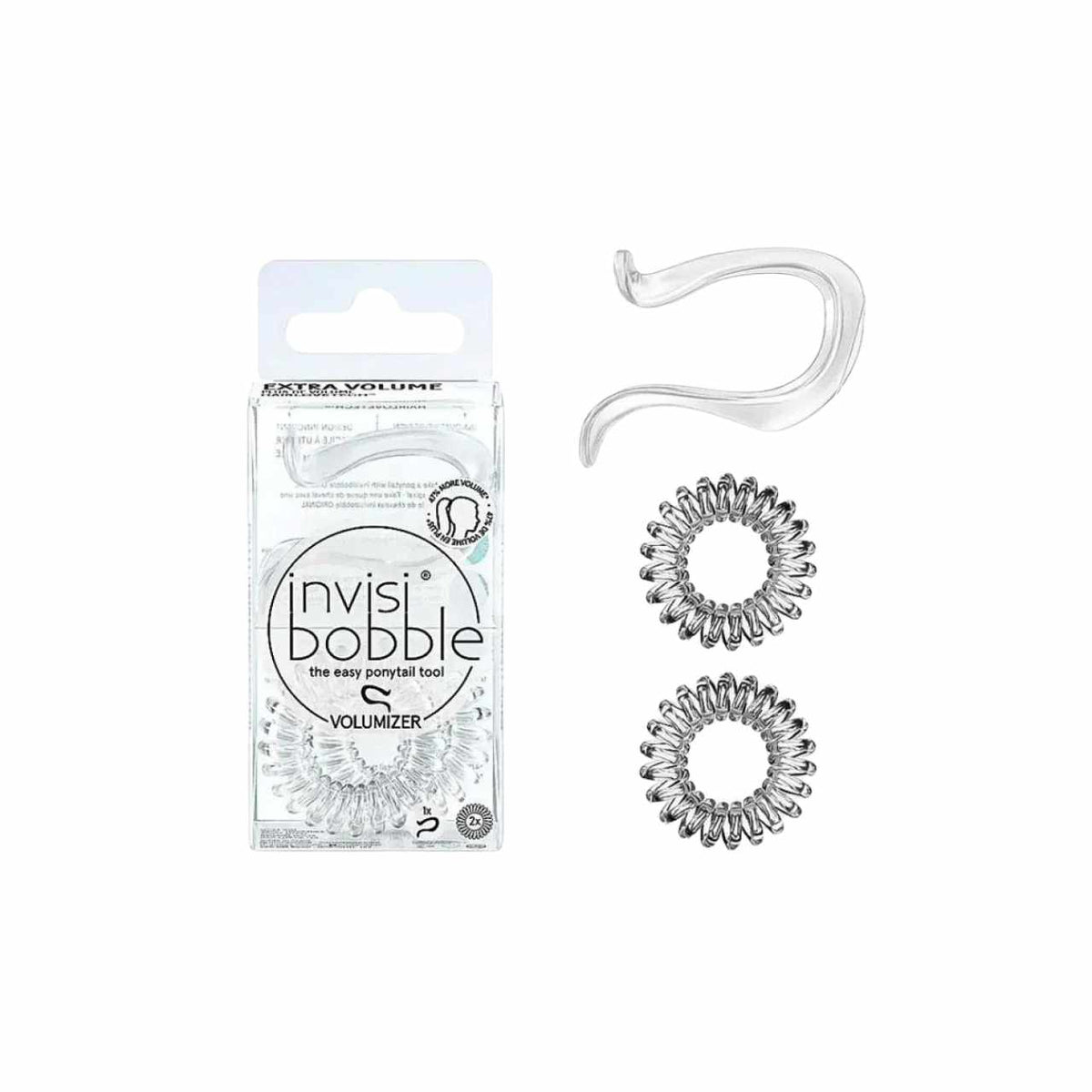 Invisibobble Volumiser Crystal Clear 3pcs