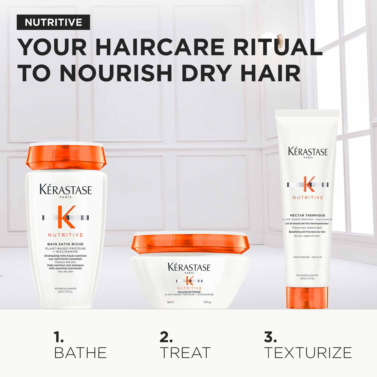 Kérastase Nutritive Nourishing Haircare Gift Set  for Thick Very Dry Hair  - Complimentary Shampoo
