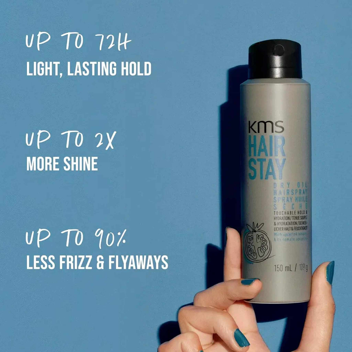 KMS Hair Stay Dry Oil Hairspray 75ml