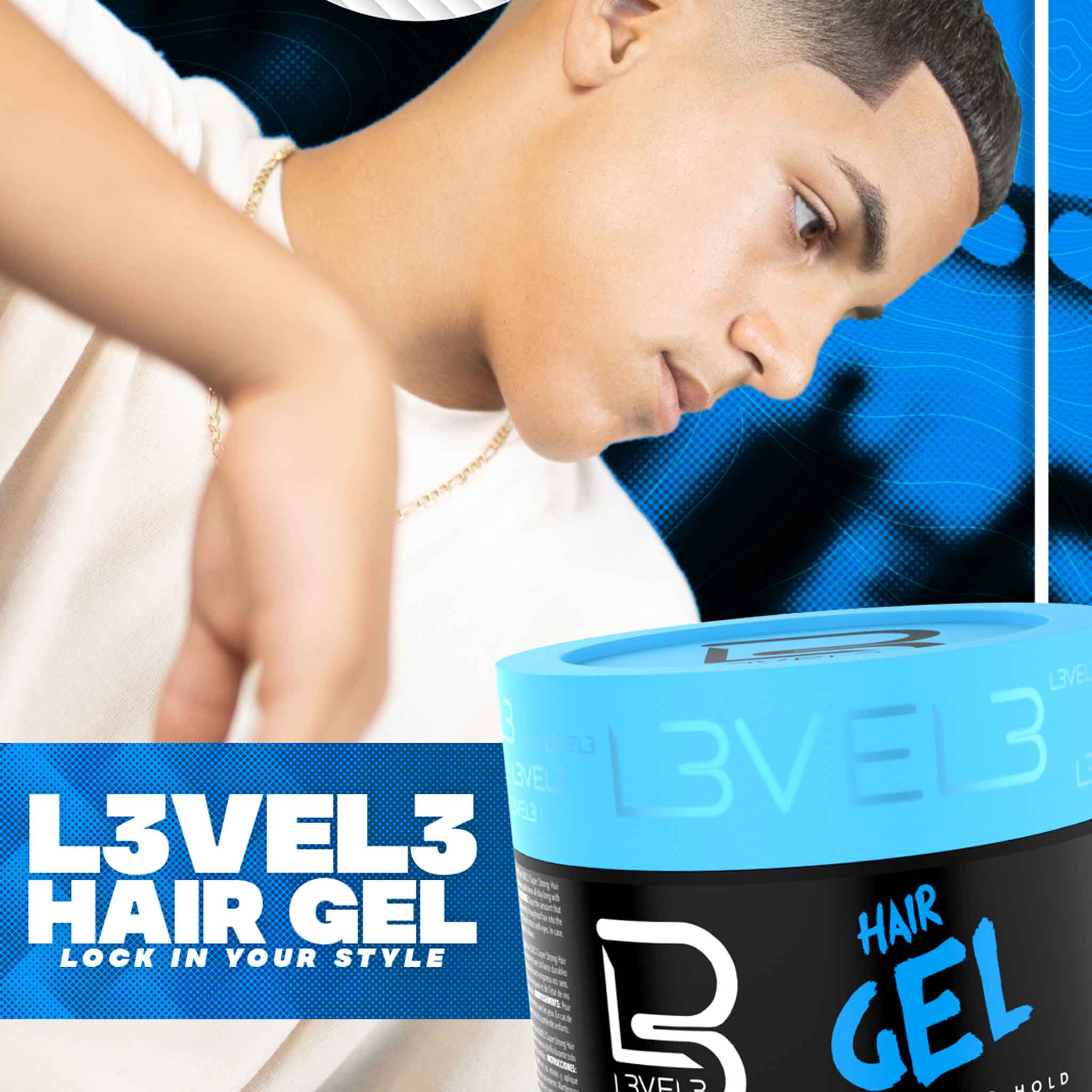 L3VEL3 Super Strong Hair Gel 500ml | Retail Box - retailbox.co.za