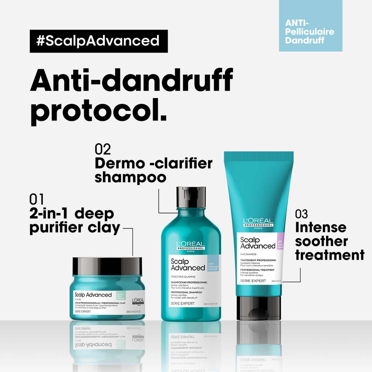 L'Oreal Professionnel Scalp Advanced Anti-Dandruff Shampoo 300ml