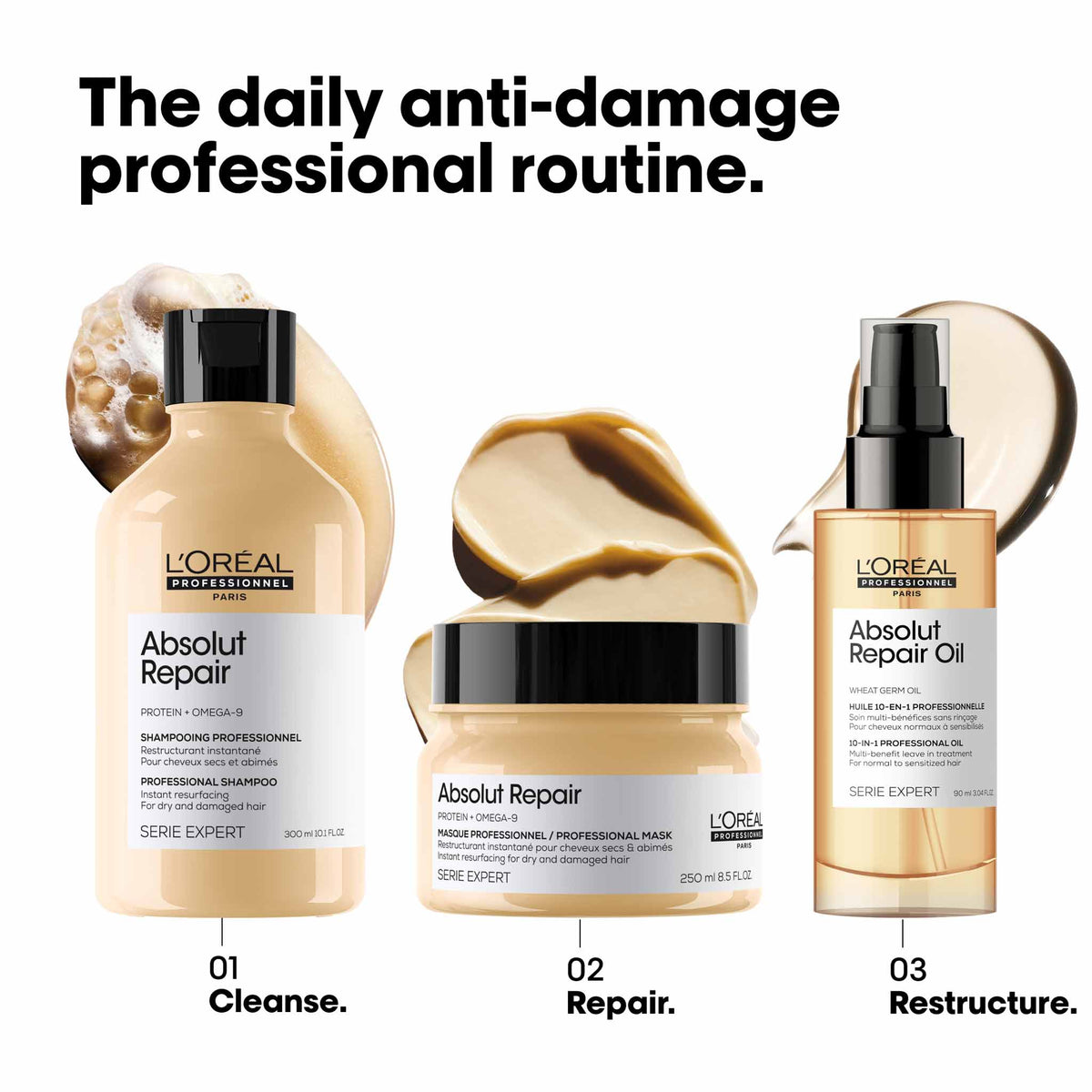 L'Oreal Professionnel Absolut Repair Gold Shampoo 300ml