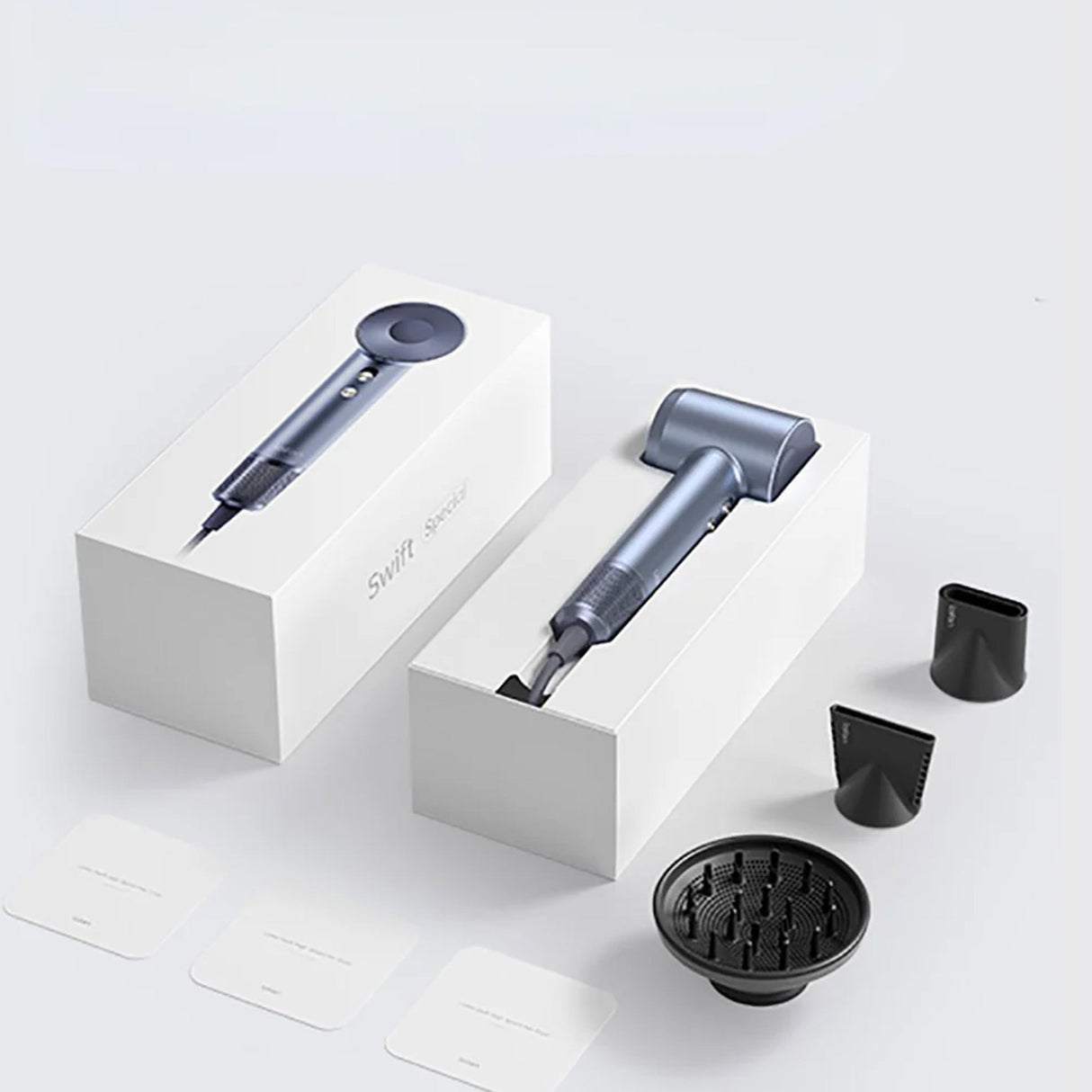 Laifen Swift Special - High-Speed Hairdryer Silver Blue