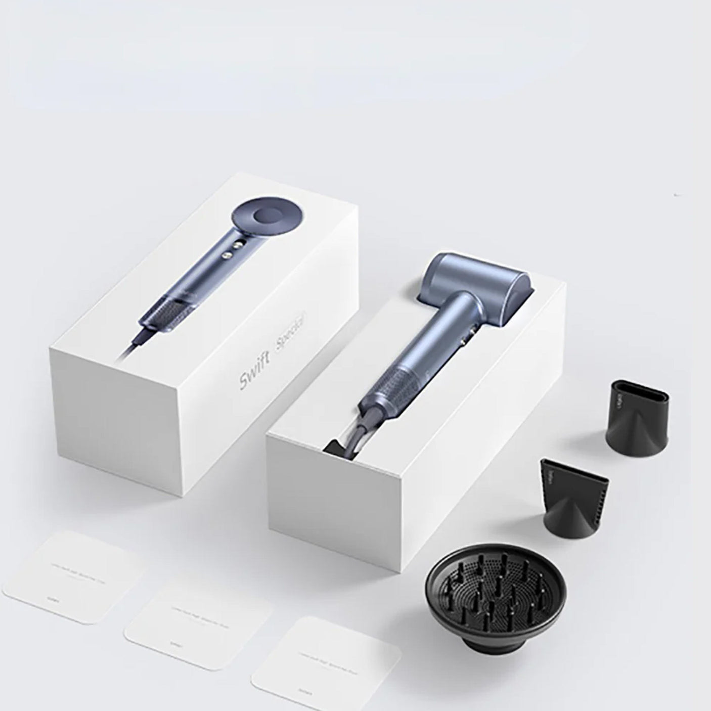 Laifen Swift Special - High-Speed Hairdryer Silver Blue