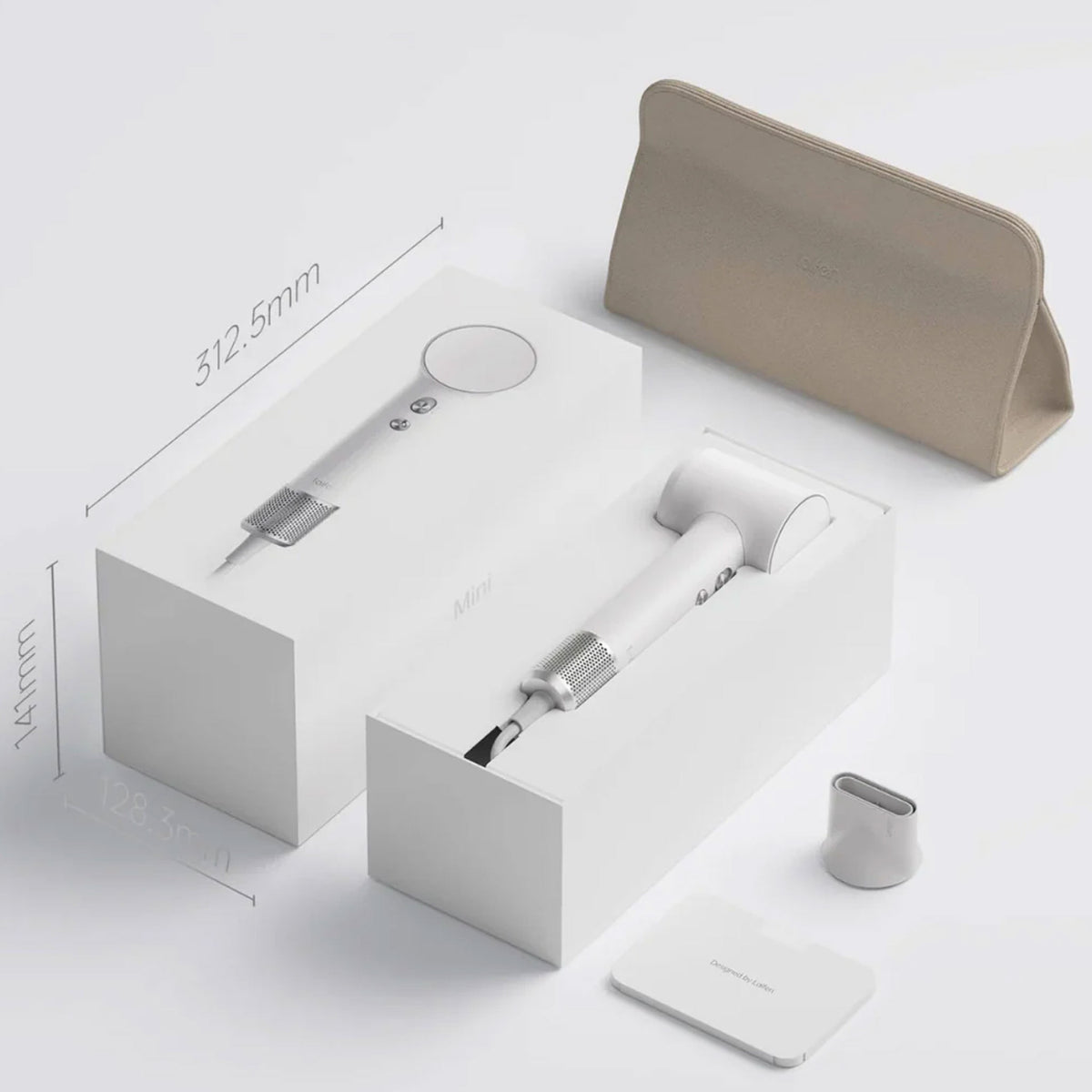 Laifen Mini High Performance Hairdryer Arctic White