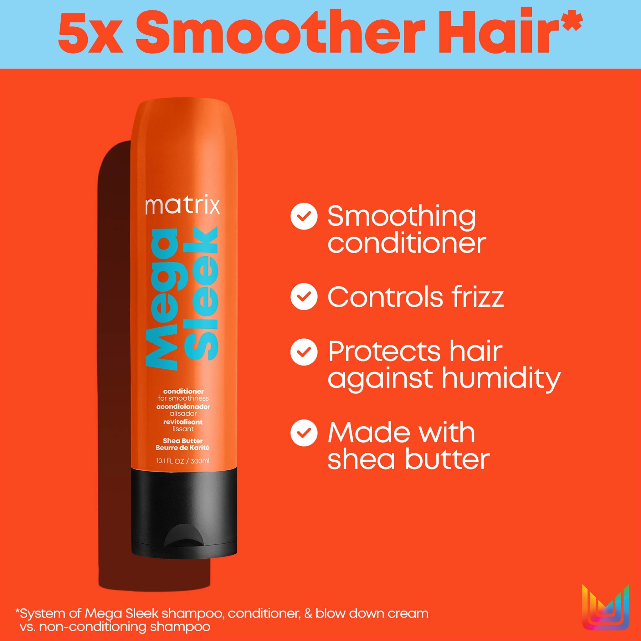 Matrix Mega Sleek Conditioner 300ml | Retail Box - retailbox.co.za