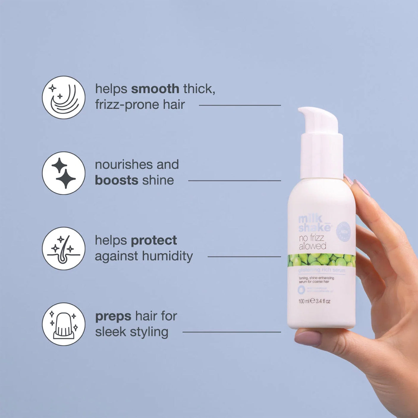 Milkshake No Frizz Allowed Glistening Rich Serum 100ml
