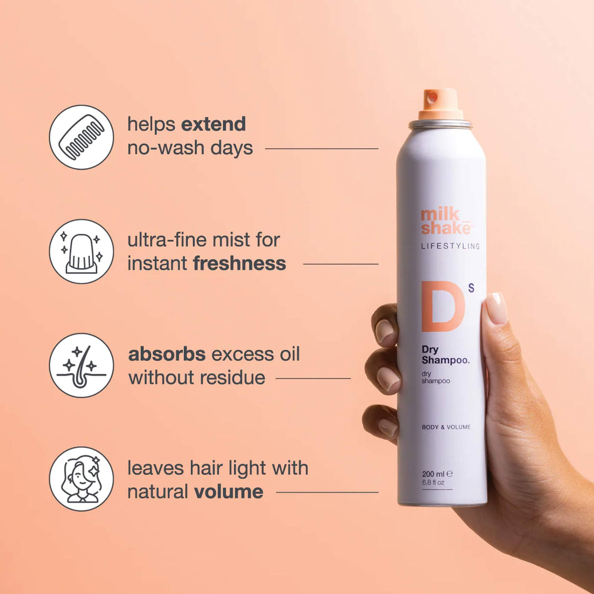 Milkshake Lifestyling Dry Shampoo 200ml