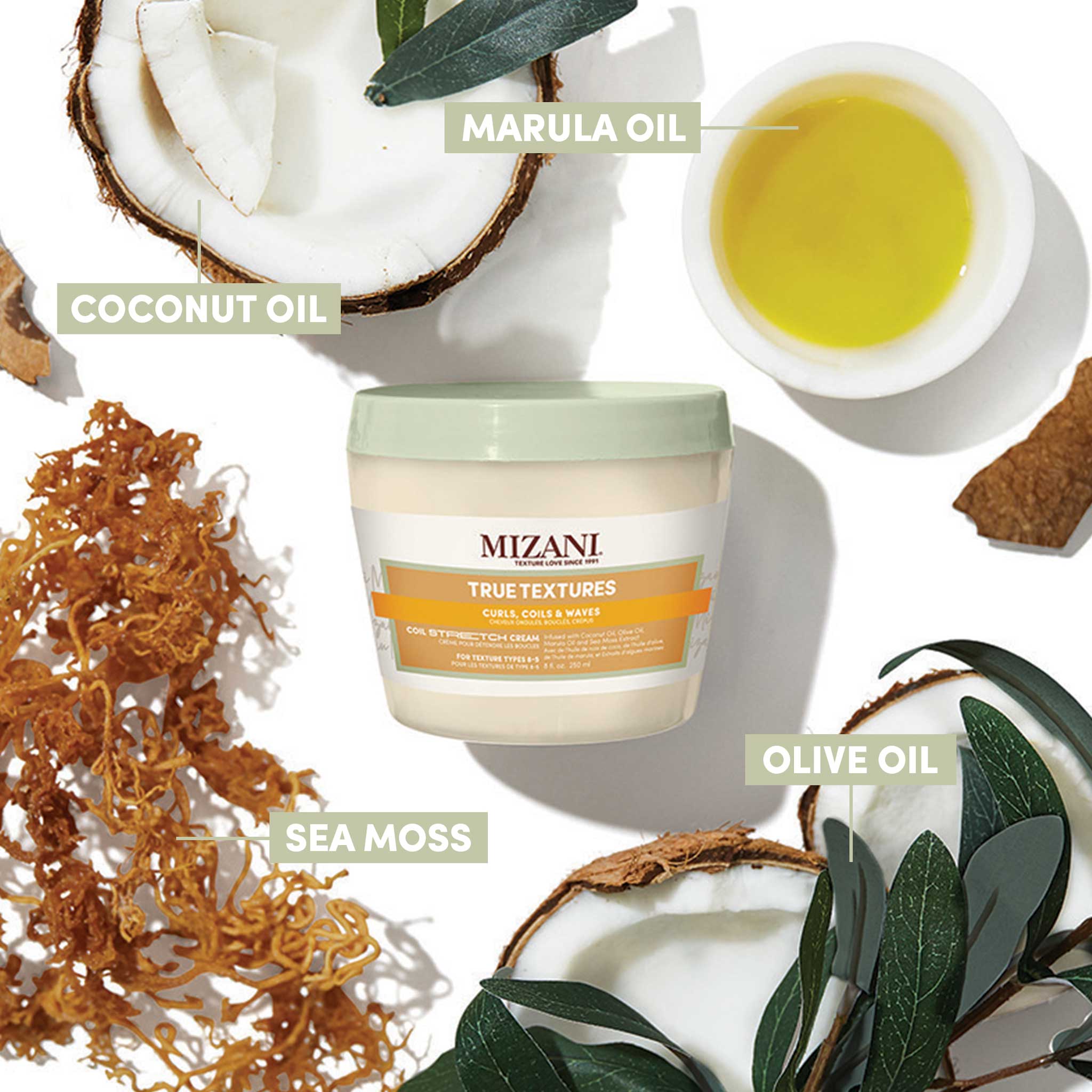 Mizani True Textures Coil Stretch Cream 250ml | Retail Box