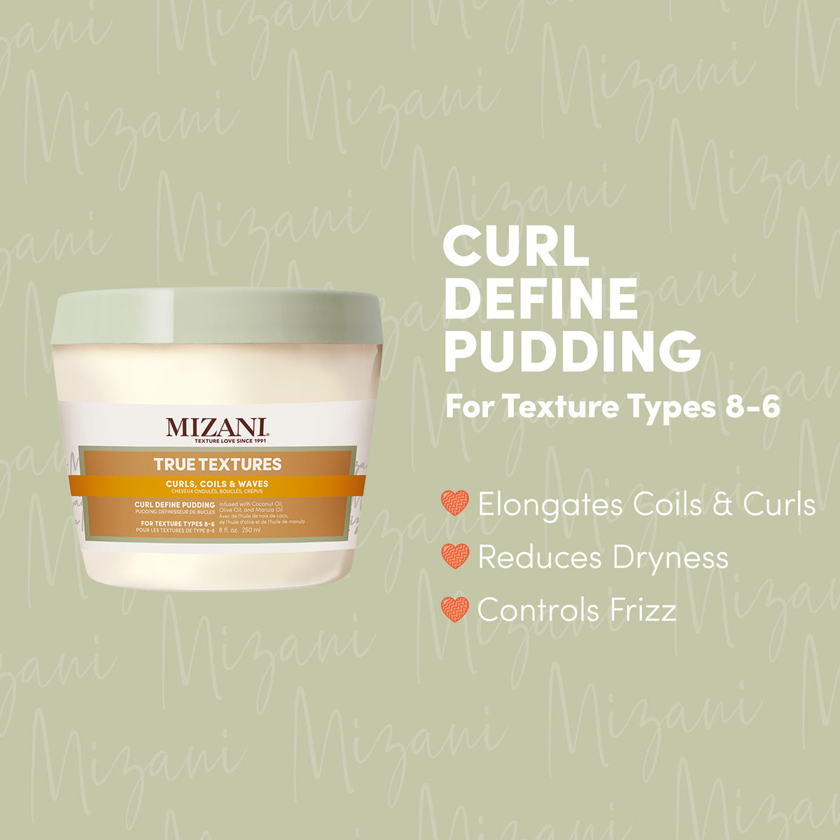 Mizani True Textures Curl Defining Pudding 250ml