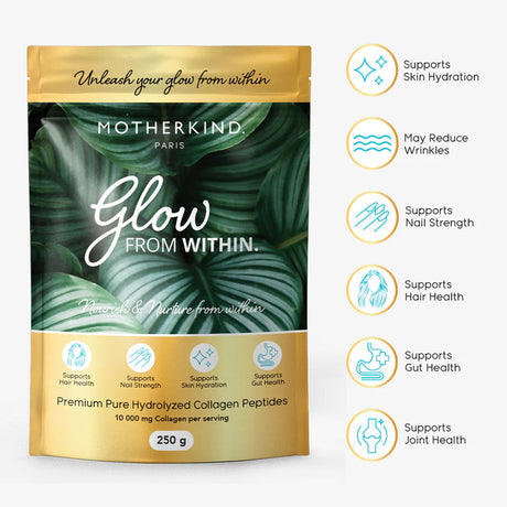 Motherkind Glow From Within Collagen Single Servings 32's