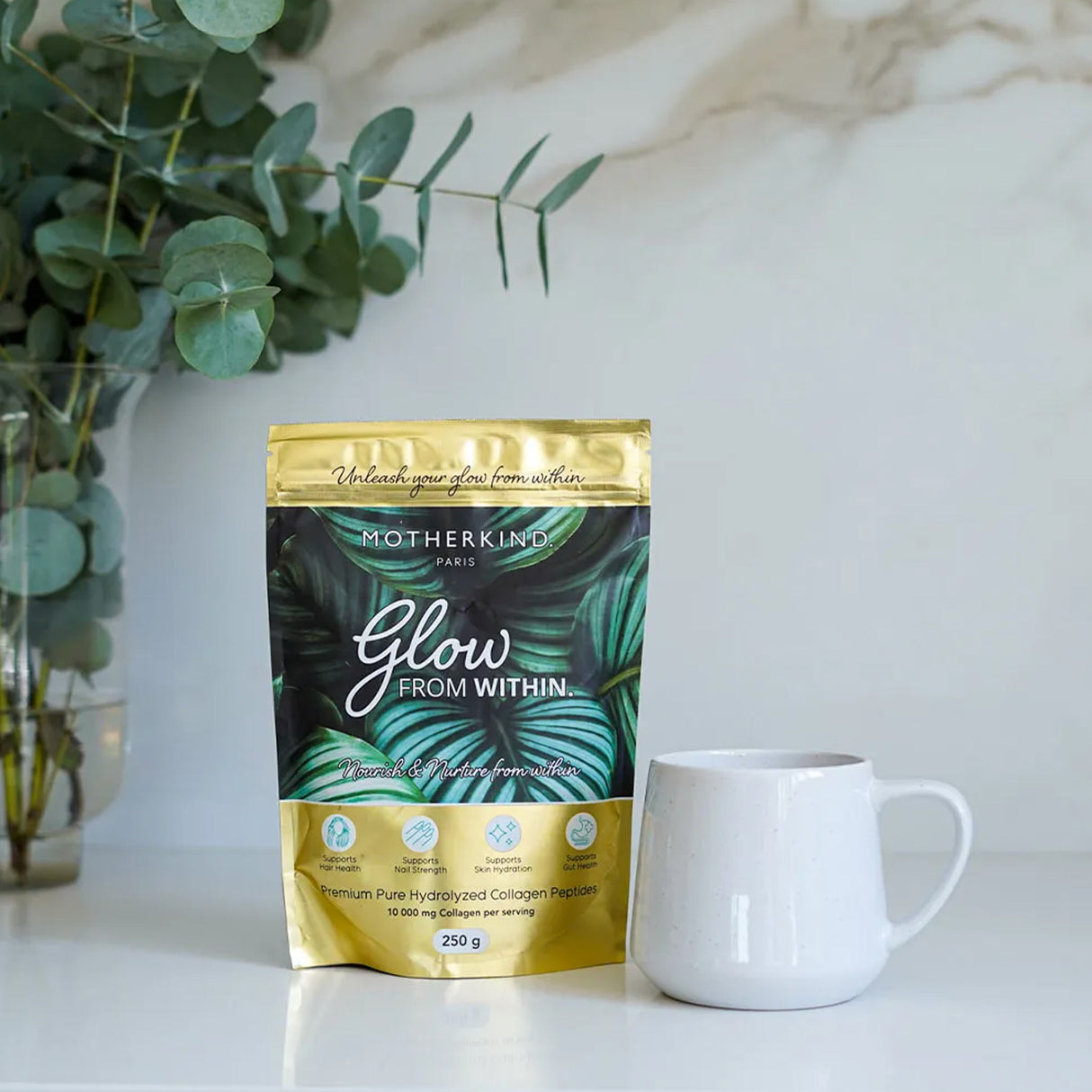 Motherkind Glow From Within Collagen Single Servings 32's