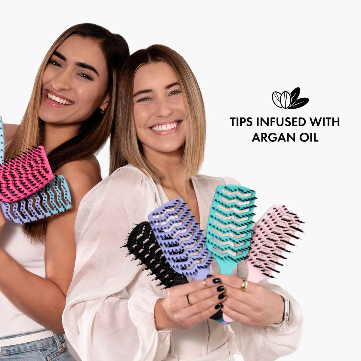 Mycro Keratin Moyoko Detangling Brush - Black