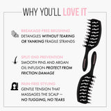 Mycro Keratin Moyoko Detangling Brush - Black