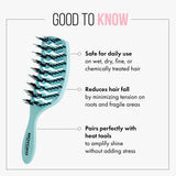 Mycro Keratin Moyoko Detangling Brush - Pastel Blue
