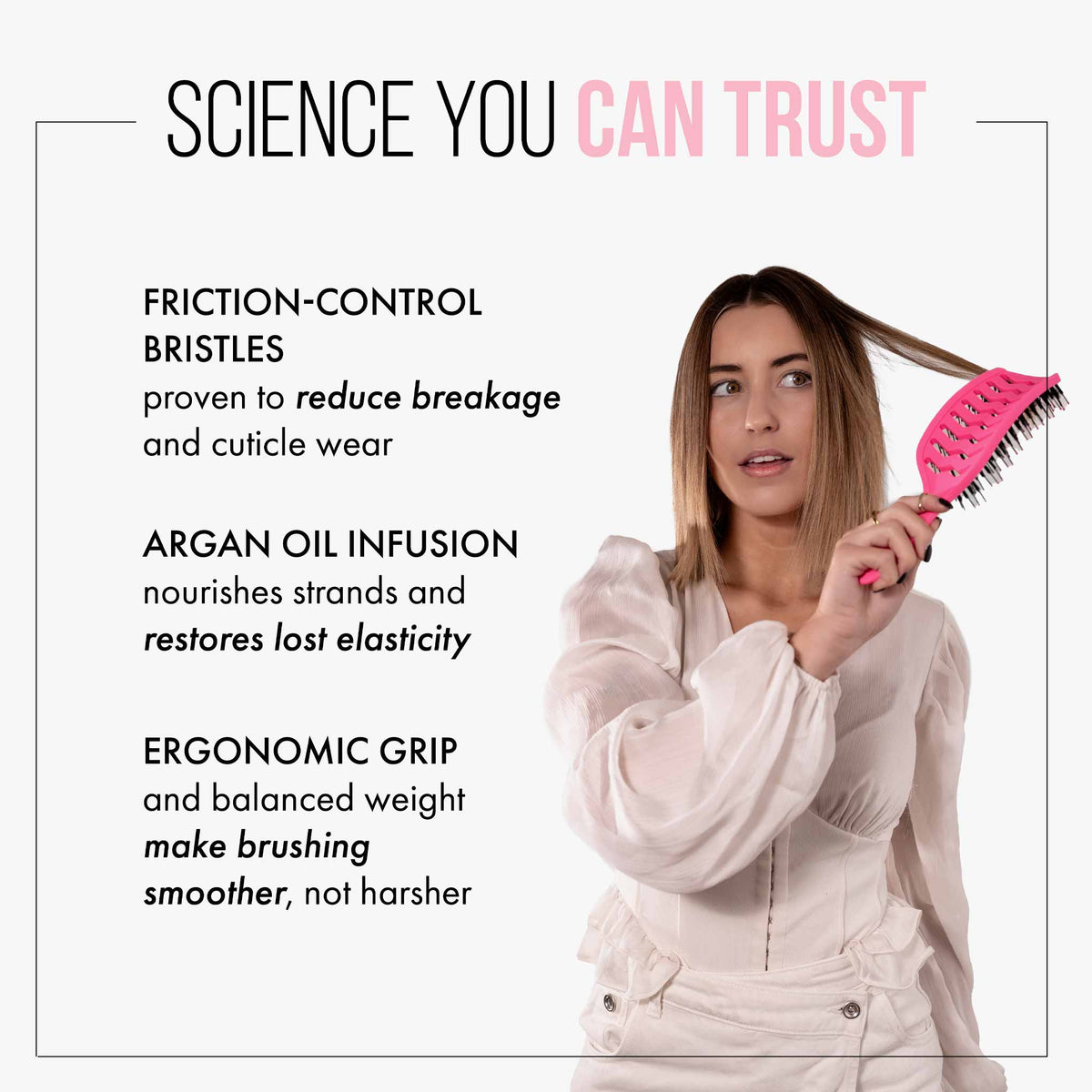 Mycro Keratin Moyoko Brush - Pink