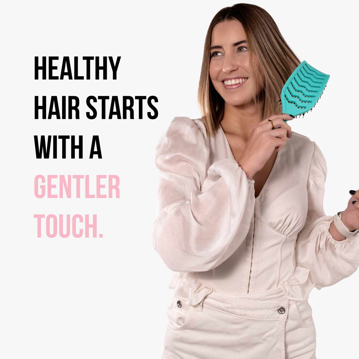 Mycro Keratin Moyoko Brush - Turquoise