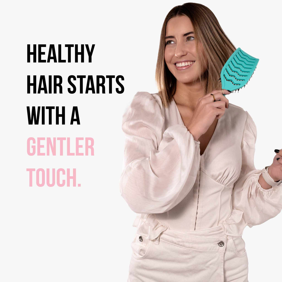 Mycro Keratin Moyoko Brush - Turquoise