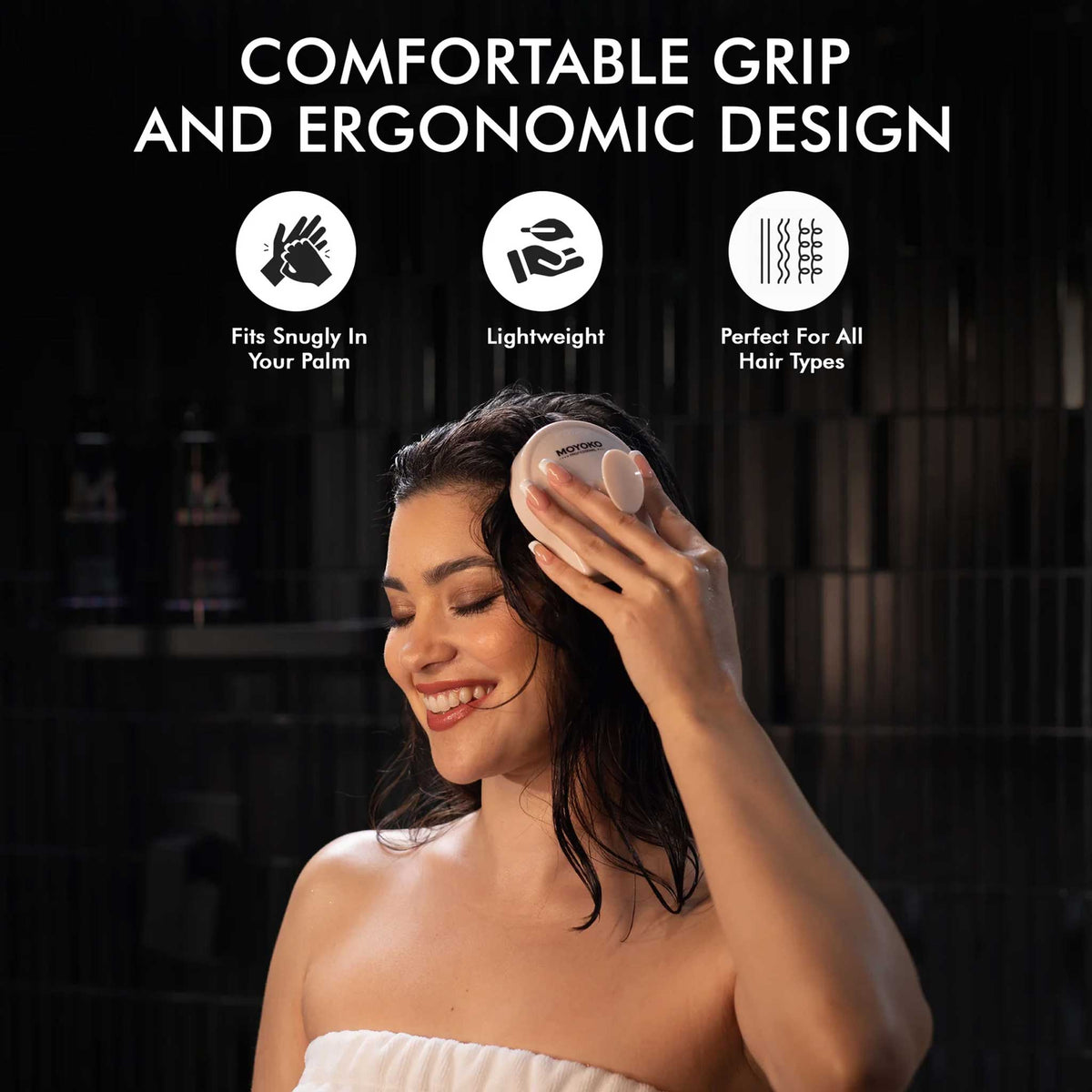 Mycro Keratin Moyoko Scalp Brush - Pink