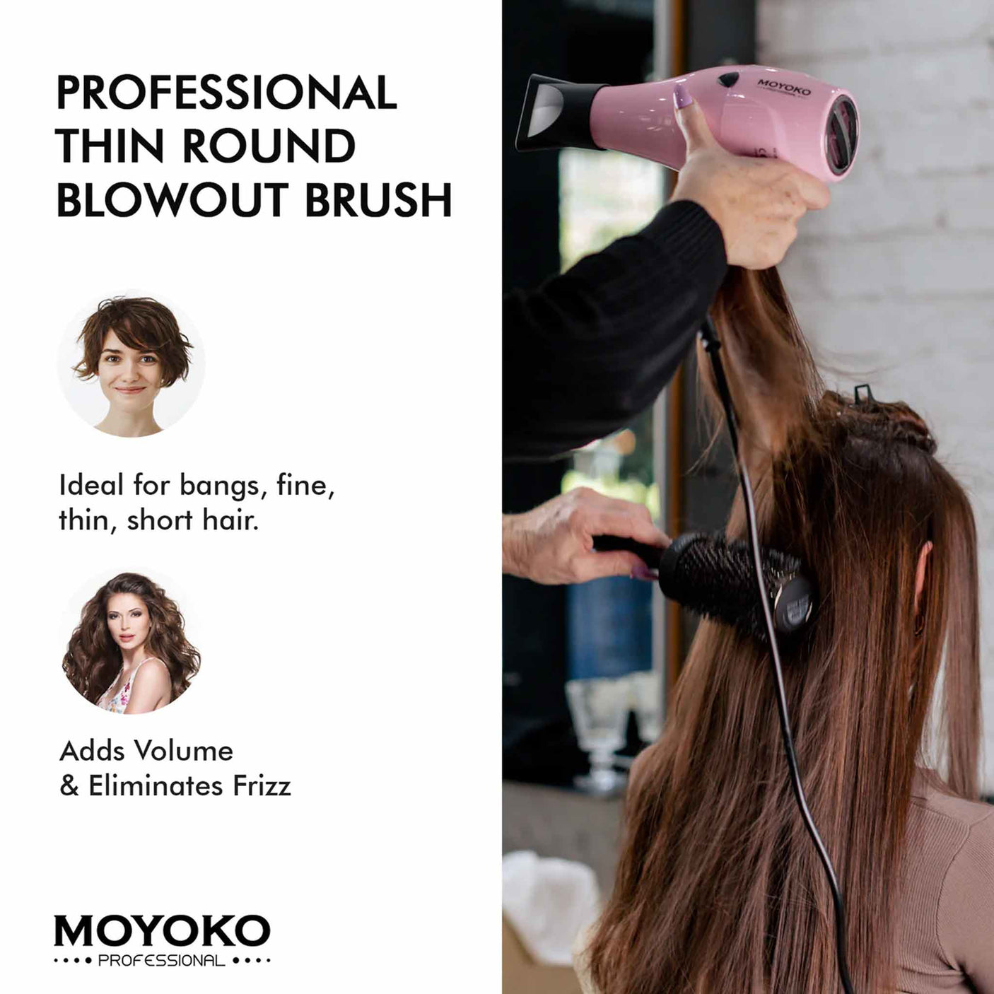 Mycro Keratin Moyoko Silver Arch Round Brush – 25mm