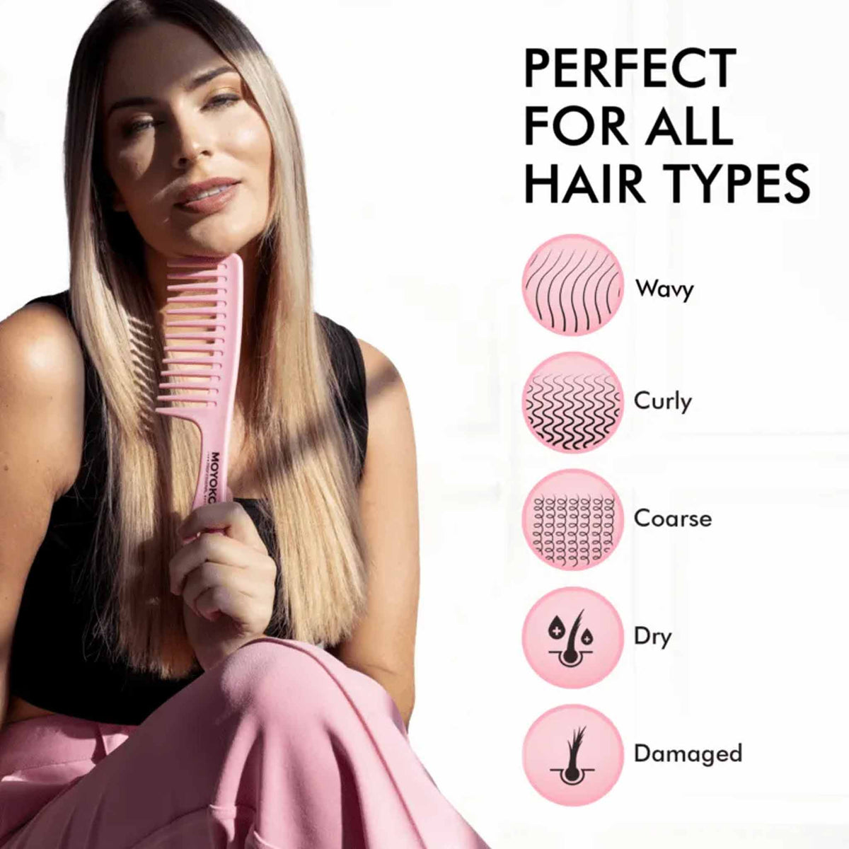 Mycro Keratin Moyoko Wide Tooth Comb